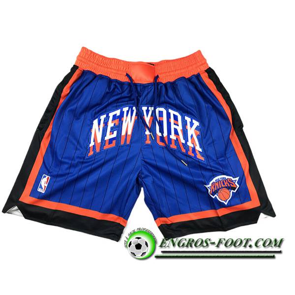 Shorts NBA New York Knicks 2024/25 Bleu/Noir/Orange
