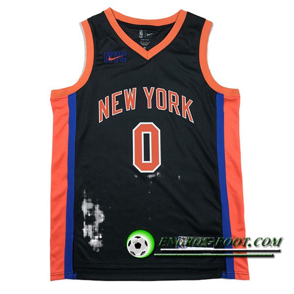 Maillot New York Knicks (DIVINCENZO #0) 2024/25 Noir/Orange/Bleu