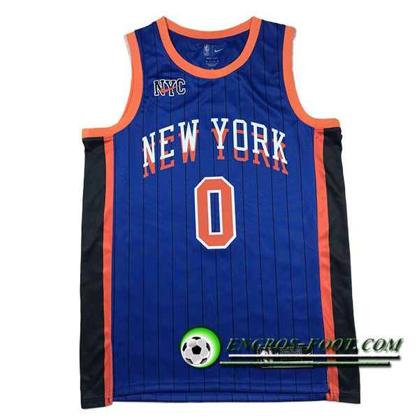 Maillot New York Knicks (DIVINCENZO #0) 2024/25 Bleu/Noir/Orange