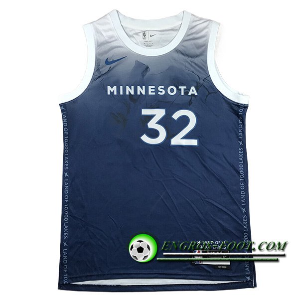 Maillot Minnesota Timberwolves (TOWNS #32) 2024/25 Bleu/Blanc