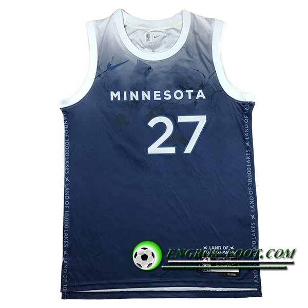 Maillot Minnesota Timberwolves (GOBERT #27) 2024/25 Bleu/Blanc