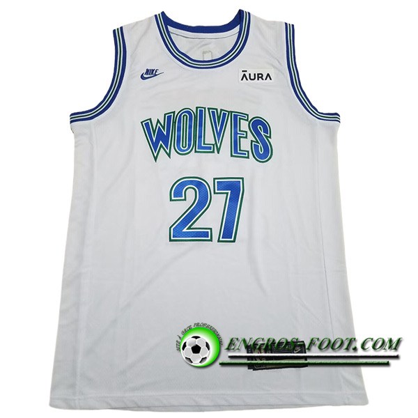 Maillot Minnesota Timberwolves (GOBERT #27) 2024/25 Blanc/Bleu -03