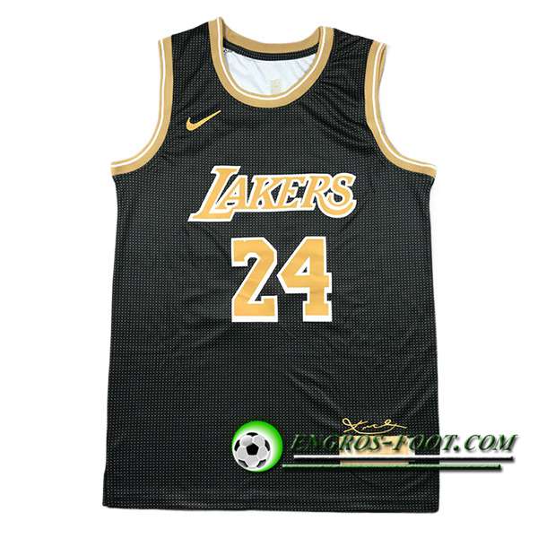 Maillot Los Angeles Lakers (BRYANT #24) 2024/25 Noir/Jaune