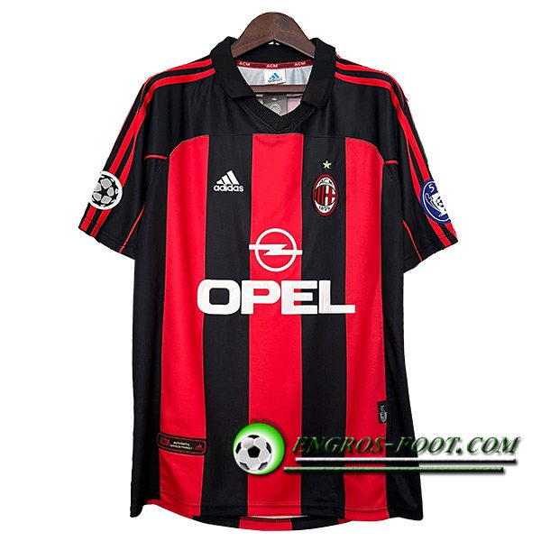 Maillot de Foot Milan AC Retro Domicile 2000/2001