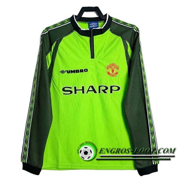 Maillot de Foot Manchester United Retro Gardien De But Manches Longues 1998/1999