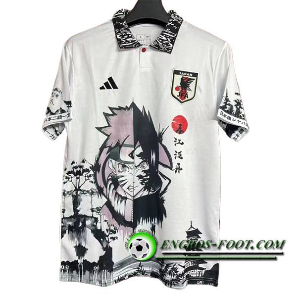 Maillot Equipe Foot Japon Special Edition Naruto Blanc 2024/2025 -03