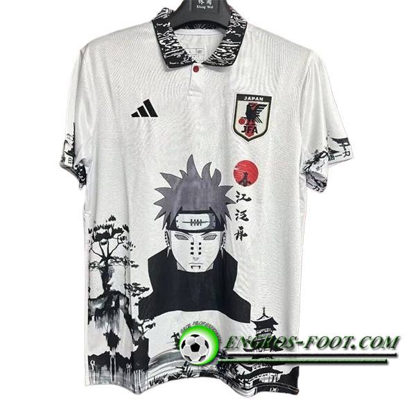 Maillot Equipe Foot Japon Special Edition Naruto Blanc 2024/2025 -04