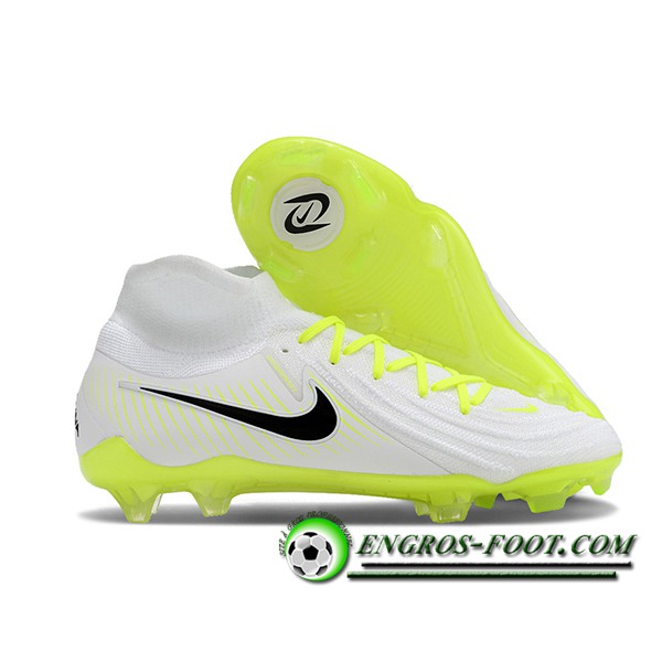 Nike Chaussures de Foot Phantom Luna Elite NU FG Blanc/Vert/Noir