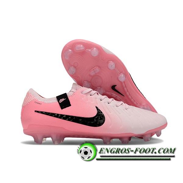 Nike Chaussures de Foot Tiempo Legend X Elite FG Rose/Noir