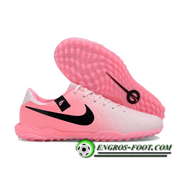 Nike Chaussures de Foot Tiempo Legend X Academy TF Rose/Noir