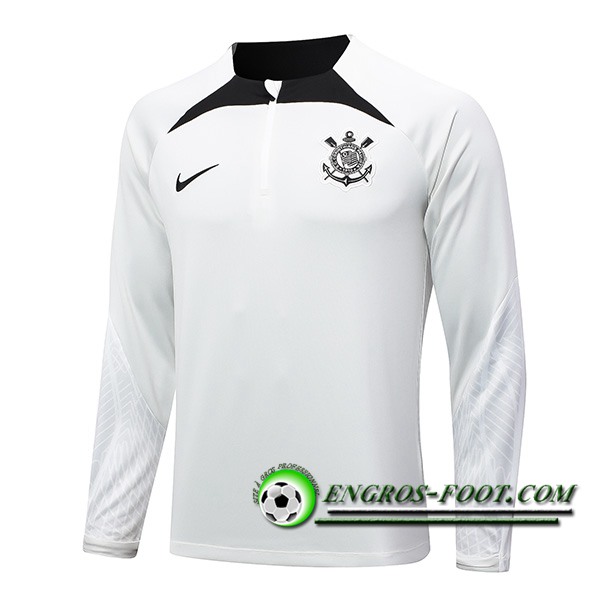 Sweatshirt Training Corinthians Blanc/Noir 2024/2025