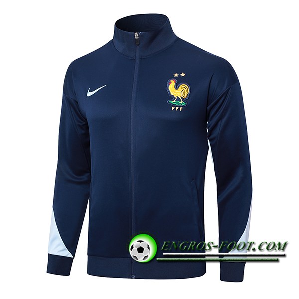 Veste Foot France Bleu Royal 2024/2025