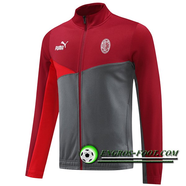 Veste Foot Milan AC Rouge/Gris 2024/2025