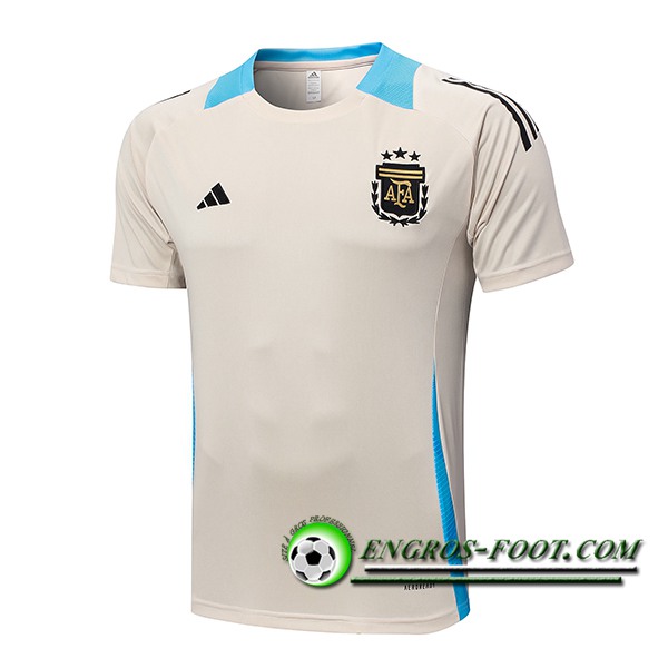 Training T-Shirts Argentine Beige/Bleu 2024/2025