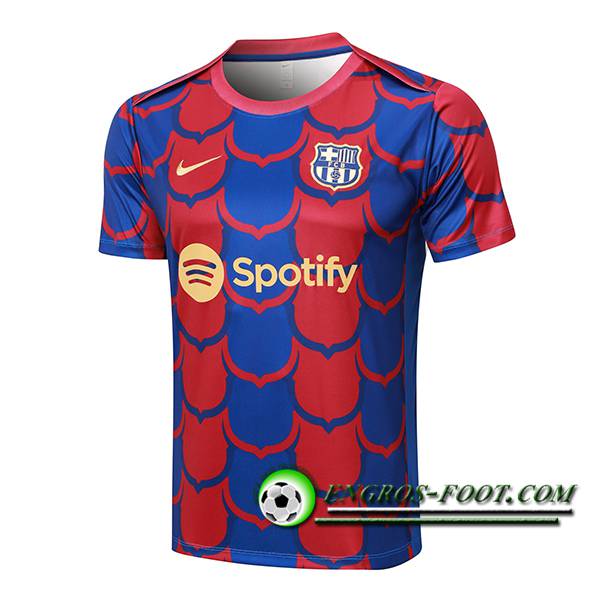 Training T-Shirts FC Barcelone Rouge/Bleu 2024/2025