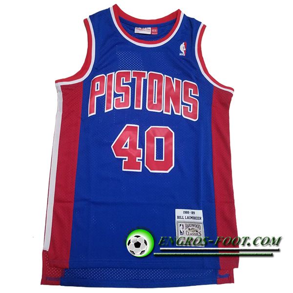 Maillot Detroit Pistons (LAIMBEER #40) 2024/25 Bleu/Rouge