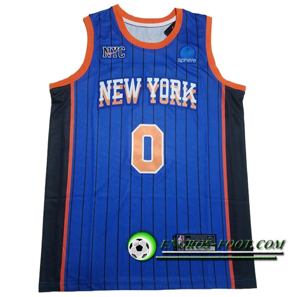 Maillot New York Knicks (DIVINCENZO #0) 2024/25 Bleu/Orange