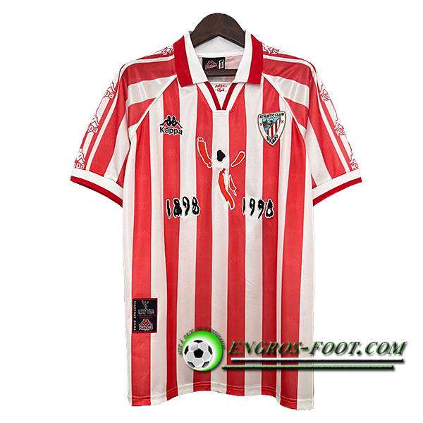 Maillot de Foot Athletic Bilbao Retro Domicile 100th Anniversary