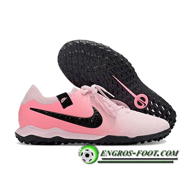 Nike Chaussures de Foot Tiempo Legend X PRO TF Rose/Noir