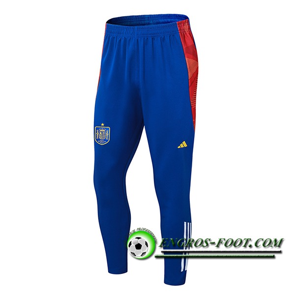 Pantalon Foot Espagne Bleu/Rouge 2024/2025