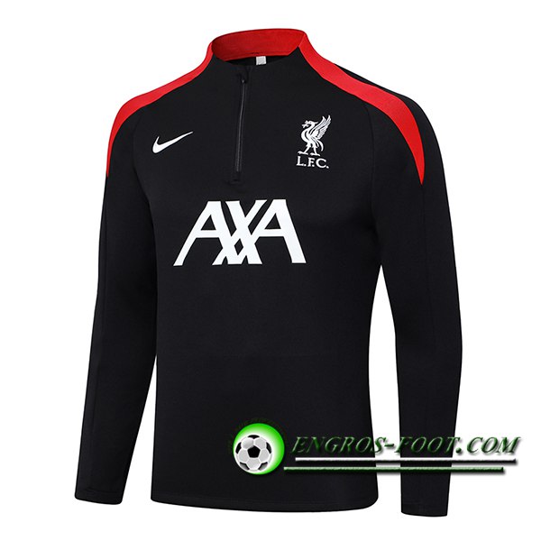 Sweatshirt Training FC Liverpool Noir/Rouge 2024/2025