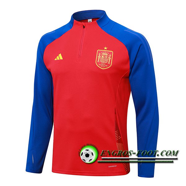 Sweatshirt Training Espagne Rouge/Bleu 2024/2025