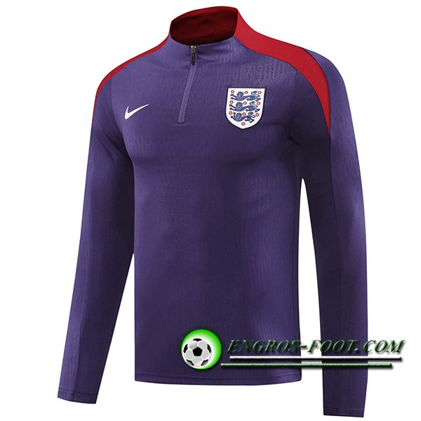 Sweatshirt Training Angleterre Pourpre/Rouge 2024/2025