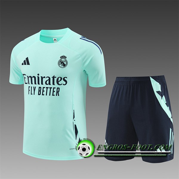 Ensemble Training T-Shirts Real Madrid Enfant Vert 2024/2025