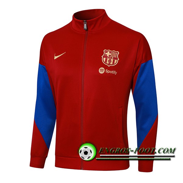 Veste Foot FC Barcelone Rouge/Bleu 2024/2025 -02