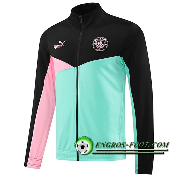 Veste Foot Manchester City Noir/Rose/Vert 2024/2025