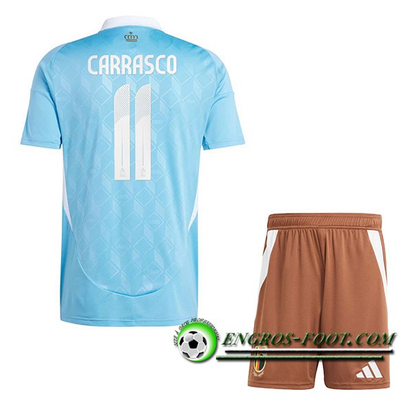 Maillot Belgique (CARRASCO #11) Enfant Exterieur UEFA Euro 2024