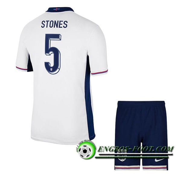 Maillot Angleterre (STONES #5) Enfant Domicile UEFA Euro 2024