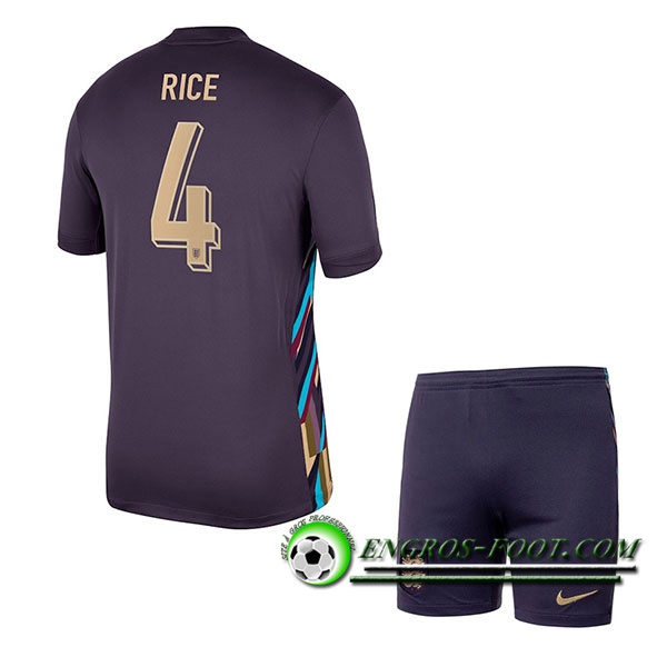 Maillot Angleterre (RICE #4) Enfant Exterieur UEFA Euro 2024