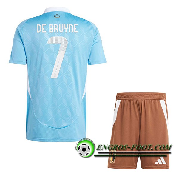 Maillot Belgique (DE BRUYNE #7) Enfant Exterieur UEFA Euro 2024