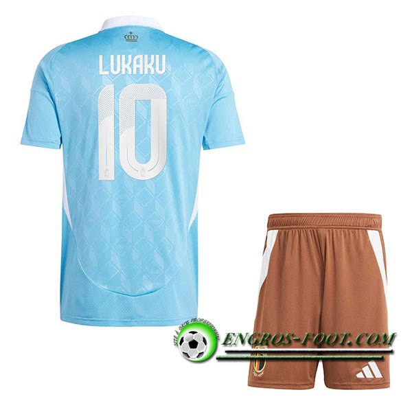 Maillot Belgique (LUKAKU #10) Enfant Exterieur UEFA Euro 2024