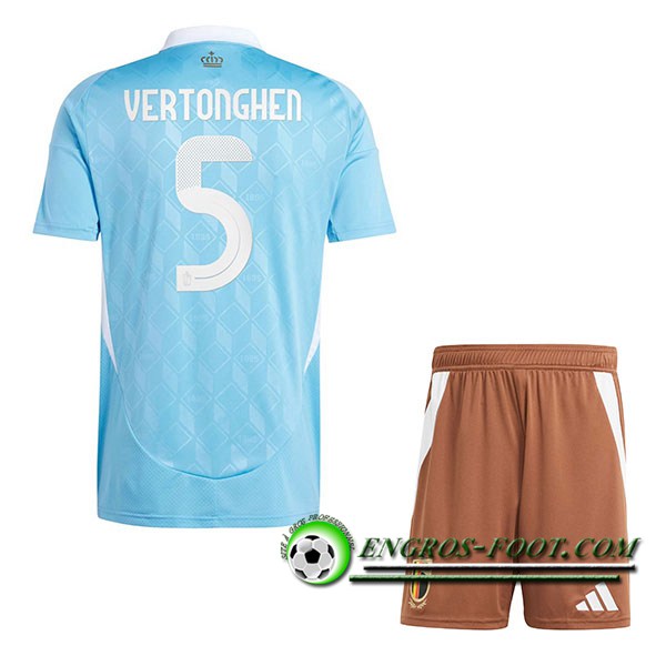 Maillot Belgique (VERTONGHEN #5) Enfant Exterieur UEFA Euro 2024