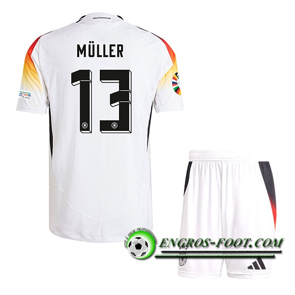 Maillot Allemagne (MULLER #13) Enfant Domicile UEFA Euro 2024