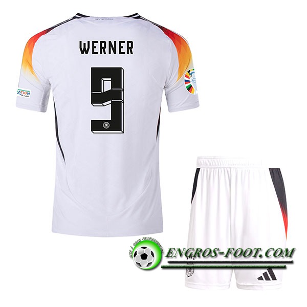 Maillot Allemagne (WERNER #9) Enfant Domicile UEFA Euro 2024