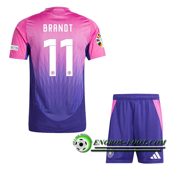 Maillot Allemagne (BRANDT #11) Enfant Exterieur UEFA Euro 2024