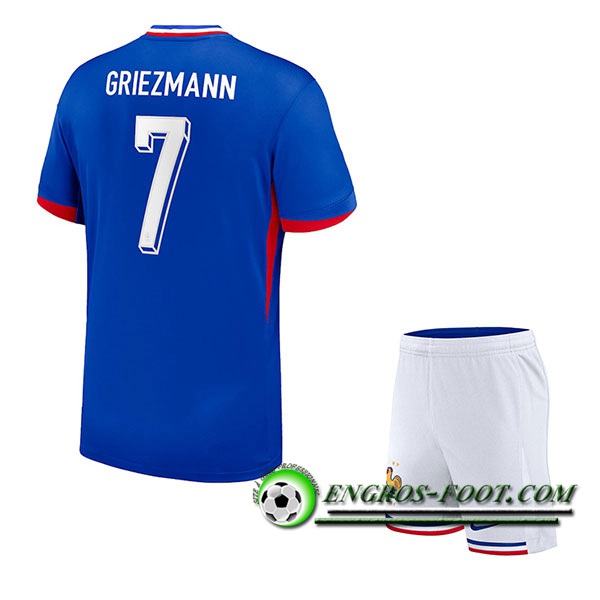 Maillot France (GRIEZMANN #7) Enfant Domicile UEFA Euro 2024