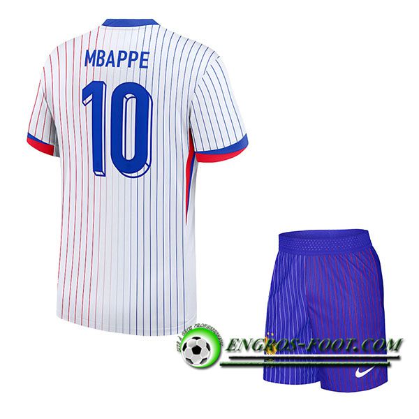 Maillot France (MBAPPE #10) Enfant Exterieur UEFA Euro 2024