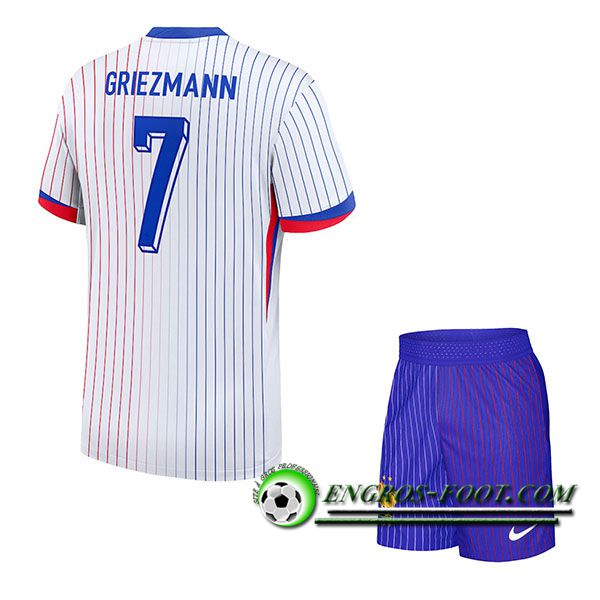 Maillot France (GRIEZMANN #7) Enfant Exterieur UEFA Euro 2024