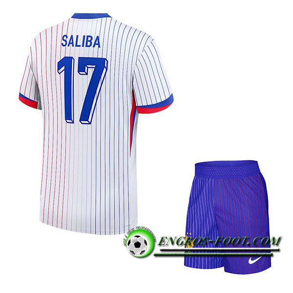 Maillot France (SALIBA #17) Enfant Exterieur UEFA Euro 2024