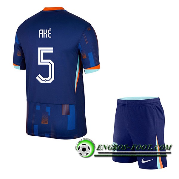 Maillot Pays-Bas (AKE #5) Enfant Exterieur UEFA Euro 2024