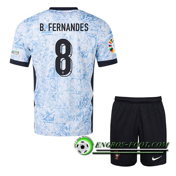 Maillot Portugal (B. FERNANDES #8) Enfant Exterieur UEFA Euro 2024