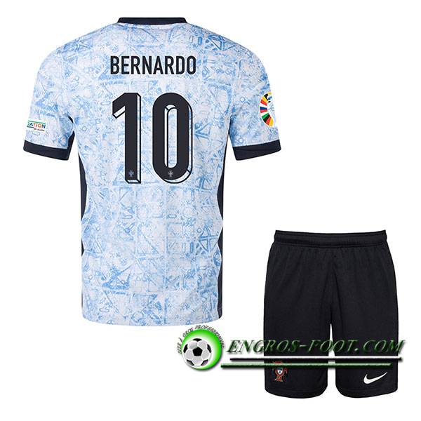 Maillot Portugal (BERNARDO #10) Enfant Exterieur UEFA Euro 2024