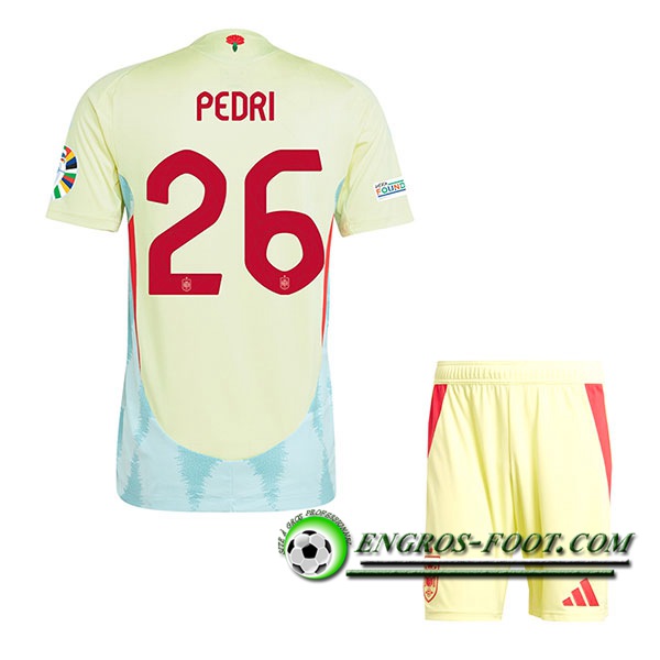 Maillot Espagne (PEDRI #26) Enfant Exterieur UEFA Euro 2024