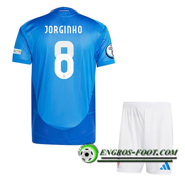 Maillot Italie (JORGINHO #8) Enfant Domicile UEFA Euro 2024