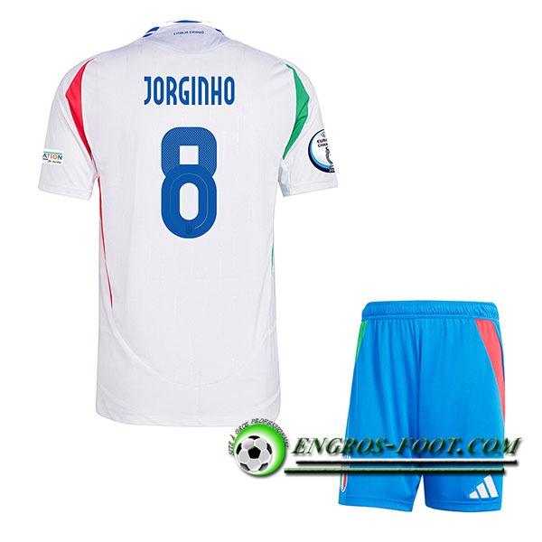 Maillot Italie (JORGINHO #8) Enfant Exterieur UEFA Euro 2024