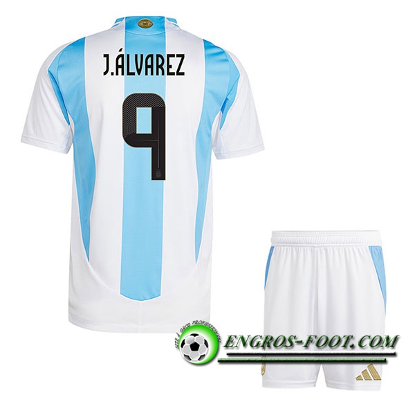 Maillot Equipe Foot Argentine (J.ALVAREZ #9) Enfant 2024/2025 Domicile
